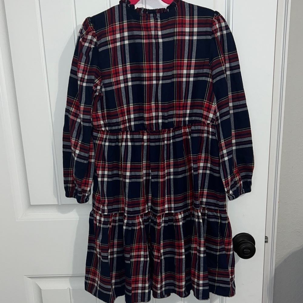 Crewcuts Classic Red and Blue Plaid Girls Dress - Size 10 - Picture 7 of 9